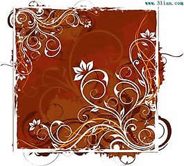 矢量时尚花边
