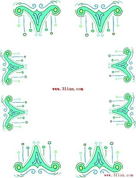 時尚花邊邊框
