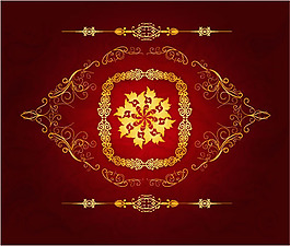 金色花邊