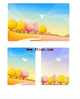 樹木 小路 天空