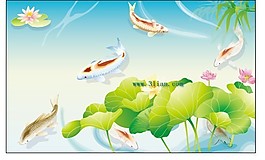 荷花和魚