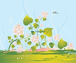 植物葉子與花朵