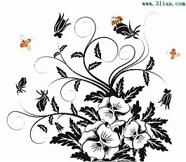 花朵與蜜蜂
