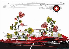 矢量花朵花卉