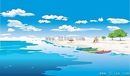 美丽的海滩风景