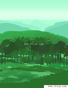 綠色樹林