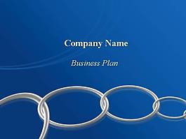 環環相扣商務PPT模板