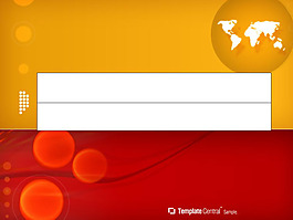 通用模板PPT模板橙色與紅色搭配