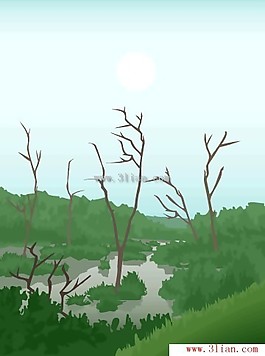 綠色樹林