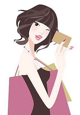 卡通美女插畫