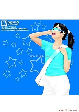 背包時(shí)尚女孩
