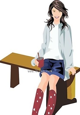 休闲女孩