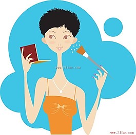 女士化妝