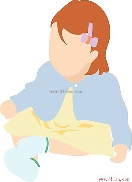 小女孩,剪影