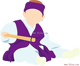 韓國小嬰兒,剪影