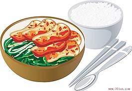 米飯和菜