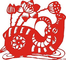 2009年牛年剪紙素材