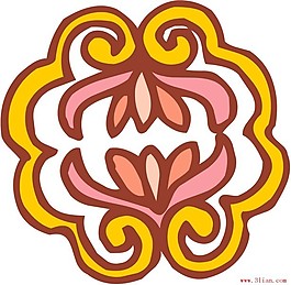 矢量傳統花紋圖案