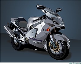 精美矢量摩托車