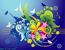 美丽的花纹