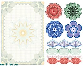 證書防偽花紋
