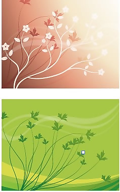 清新花卉花紋素材