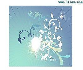 淡雅背景精美花紋