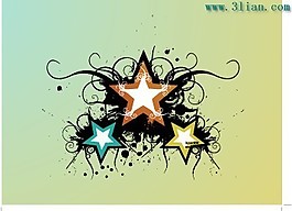 五角星花紋