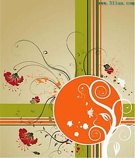 矢量歐式時尚花紋