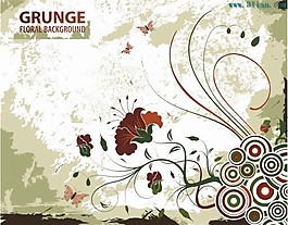古曲花卉花紋