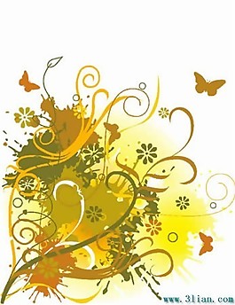 植物花卉蝴蝶花紋