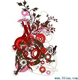 花卉植物花紋素材