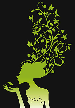女性花纹