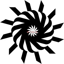 黑白花纹素材