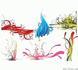 时尚花纹花边eps
