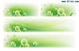 綠色夢(mèng)幻花紋背景素材