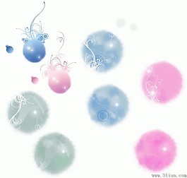清新花紋背景