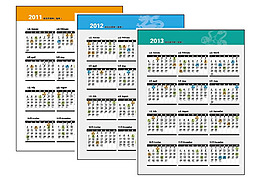 2011,2012,2013年歷