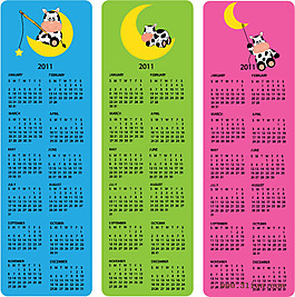 可爱的2011年年历海报