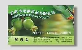 果品公司名片設計