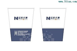 藍碼大廈杯子vi設計