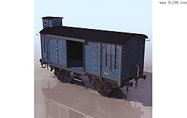 火車貨車車箱3D模型