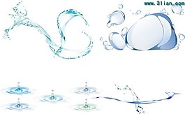 動感的水