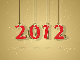 2012新年吊牌PPT模板