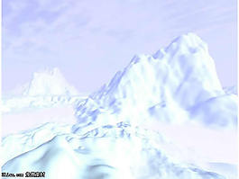 雪山風景PPT模板