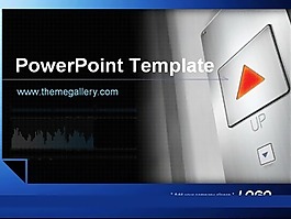 蓝色现代科技ppt模板