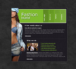 個(gè)人模特網(wǎng)頁模板設(shè)計(jì)