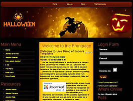 黑色萬圣節Halloween模板