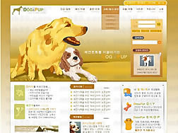 寵物網(wǎng)站_韓國網(wǎng)頁模板PSD