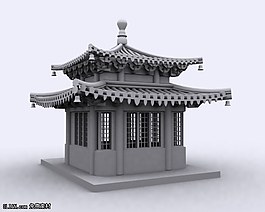 古代廟宇3D模型
